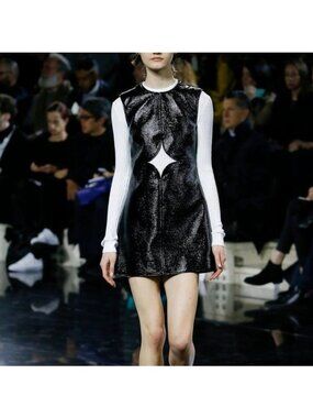 Courreges Cutout Vinyl Shift Dress